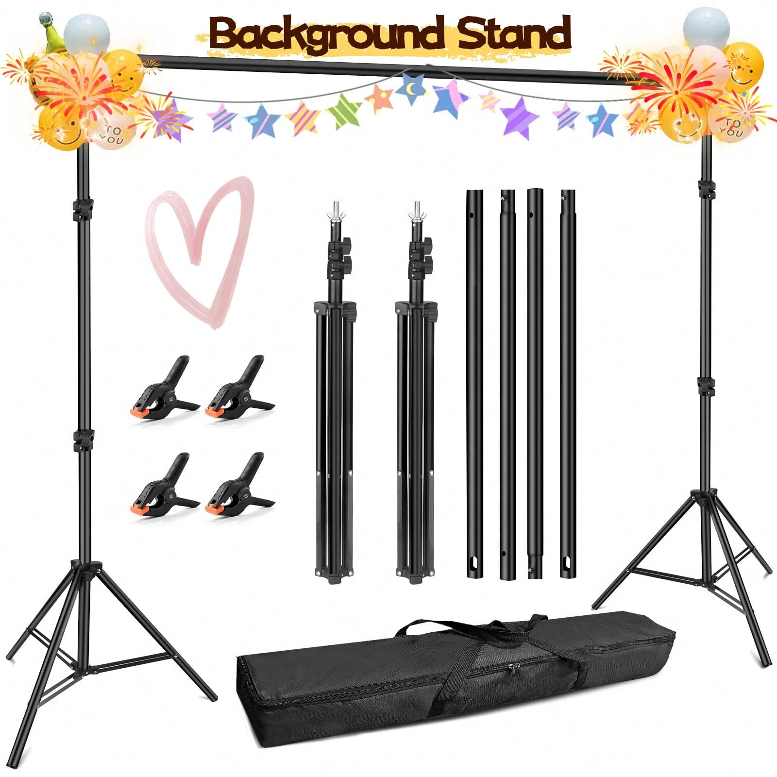Backdrop Stand Professional He - đánh giá và giá Heavy Equipment Video