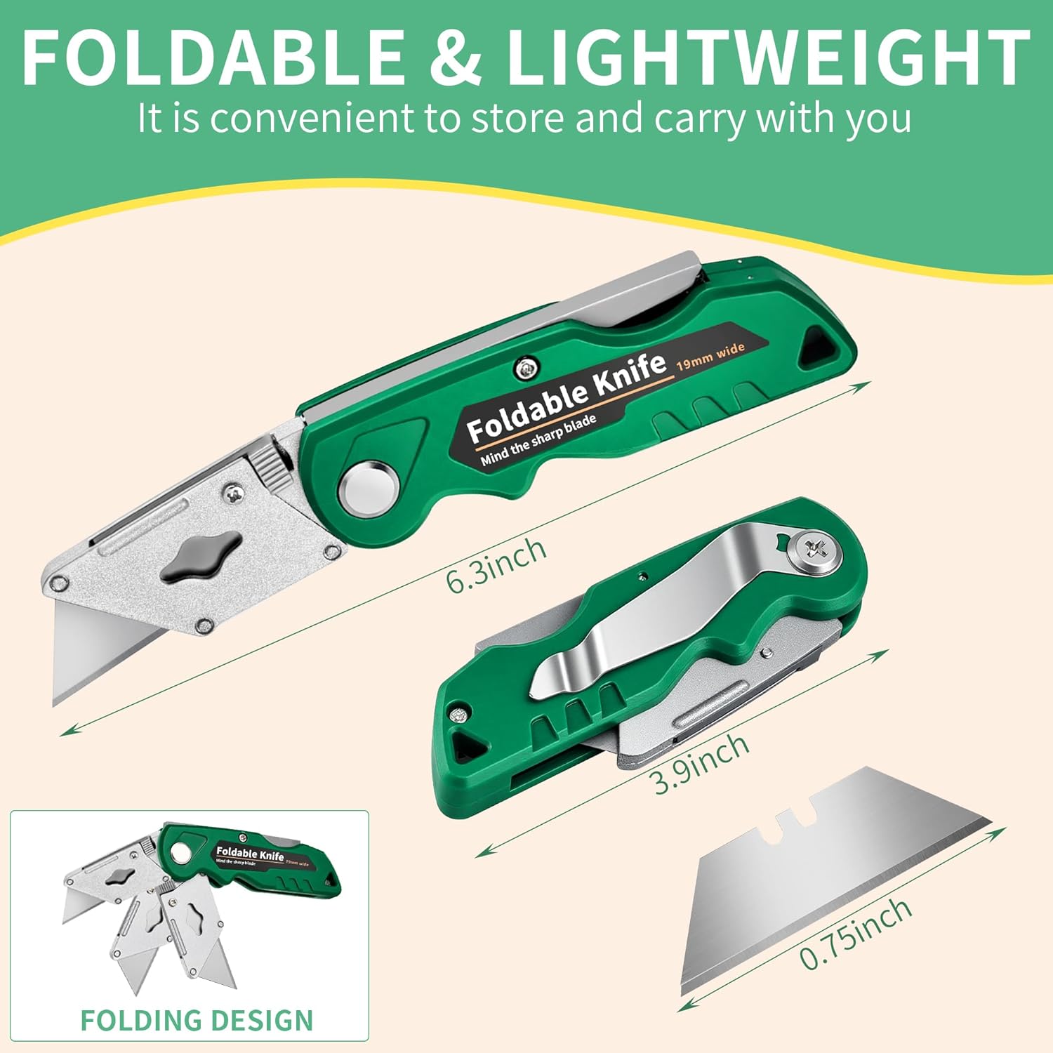 Kitchen Box Cutter,4-Pack Fold - đánh giá và giá Heavy Equipment Blade