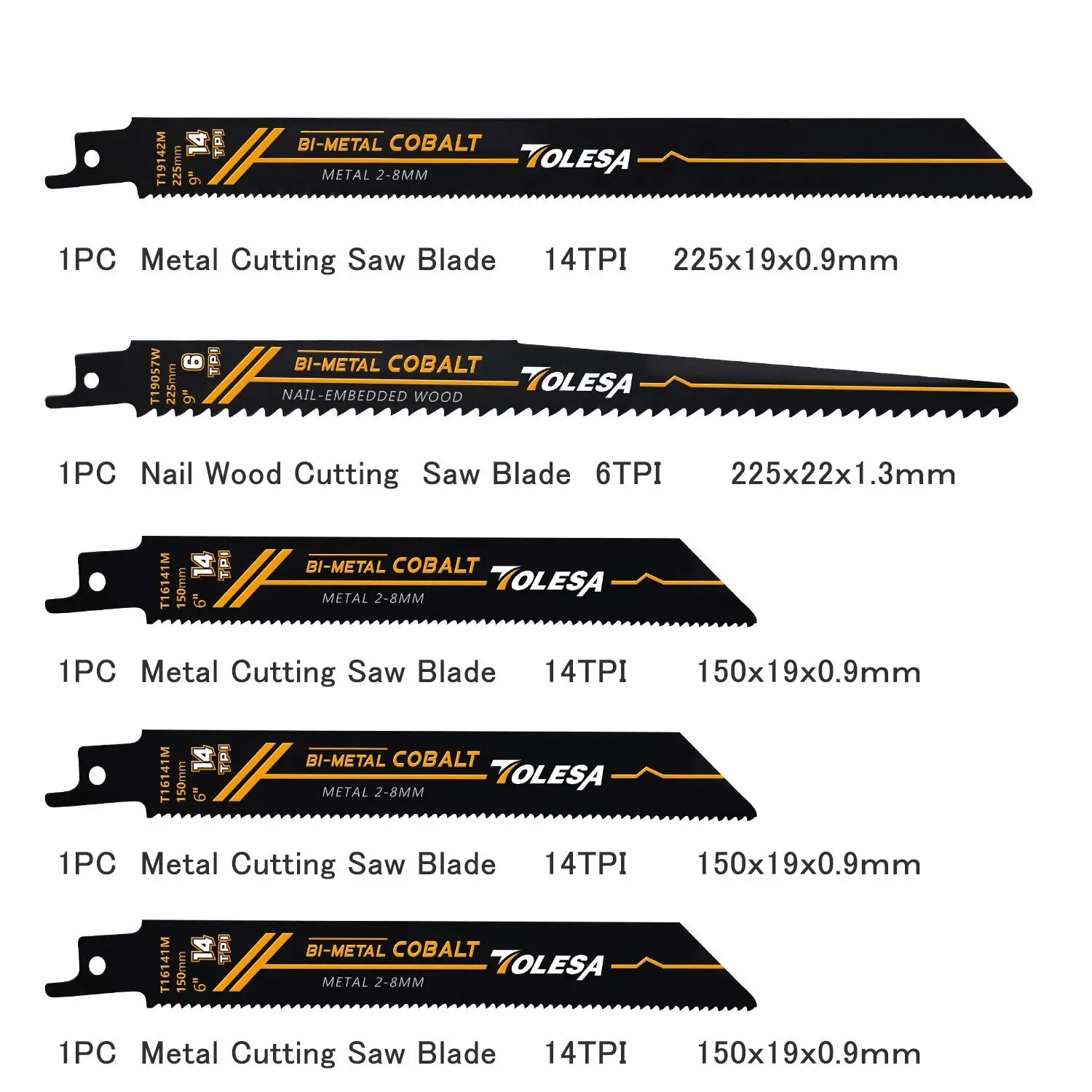 TOLESA 10PCS Reciprocating Bi- - đánh giá và giá Heavy Equipment Blade